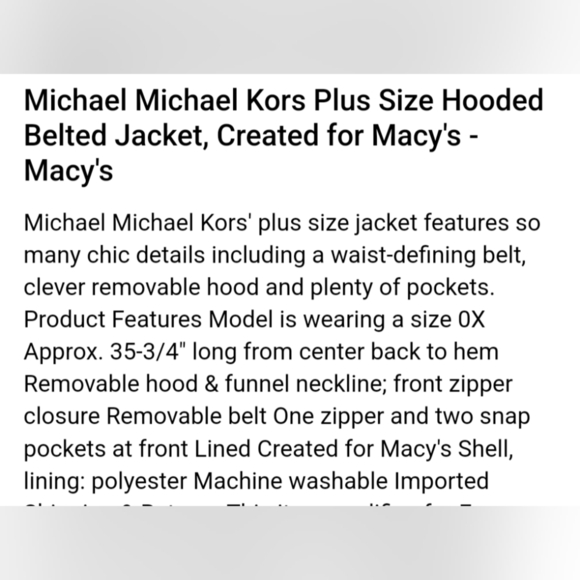 Michael Kors Maroon Puffer Jacket with Quilted Design - Picture 16 of 16